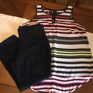 Maurice’s Hi-Lo Tank Top Sz 1 with bonus leggings.